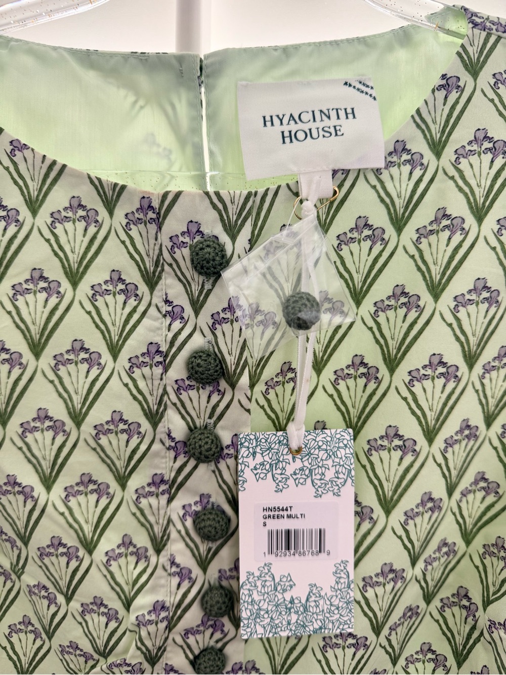 Sleeveless Light Green Printed Wide-Leg set - Picture 6 of 6